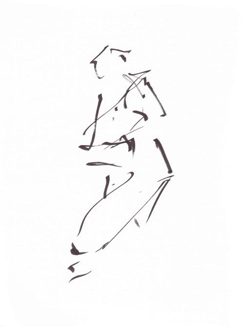 Intensité 3<br><small>papier 90 gr feutre noir pour calligraphie 21x27</small>