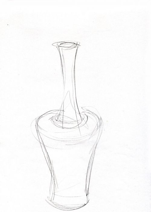 Porcelaine. Musée Asiatique. Genève<br><small>Papier blanc 21 x 29,7</small>