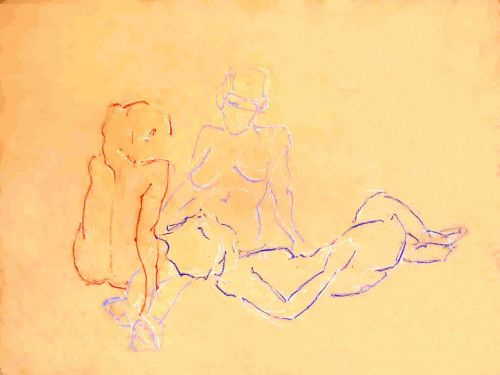 Les trois grâces 2<br><small>160 x 273 cm</small>