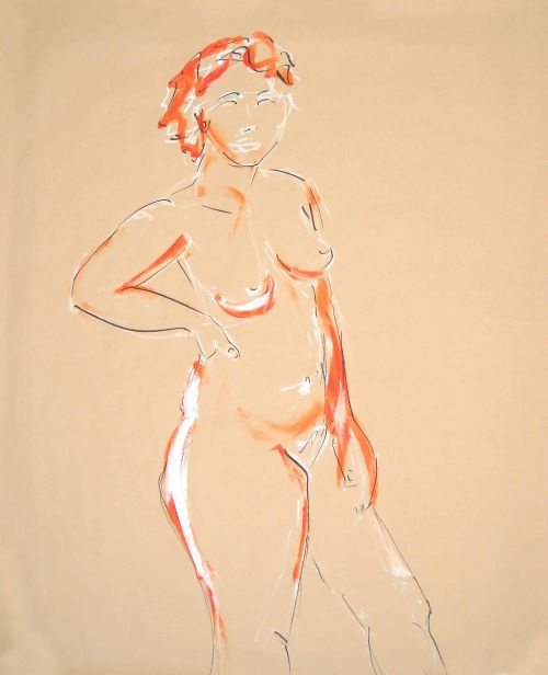 Laure écoute un point de vue<br><small>120 x 140 cm</small>