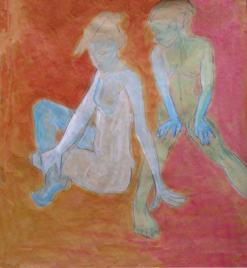 Tourterelles 6<br><small> 100 x 108 cm</small>